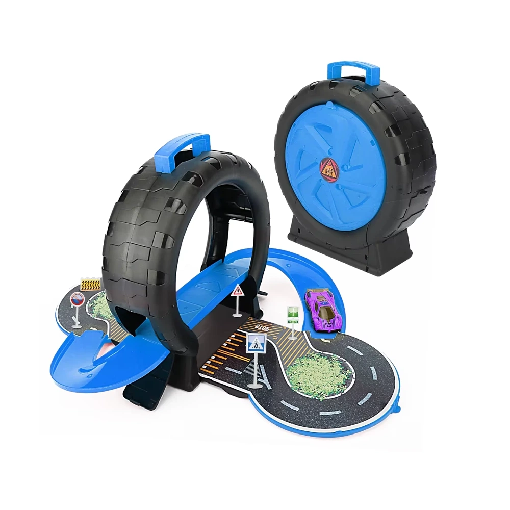 Rail - 368-4S - lide Alloy Car Toy Track Set - ტრეკი - სათამაშო ნაკრები - მეტალის მანქანებით pg-85293 