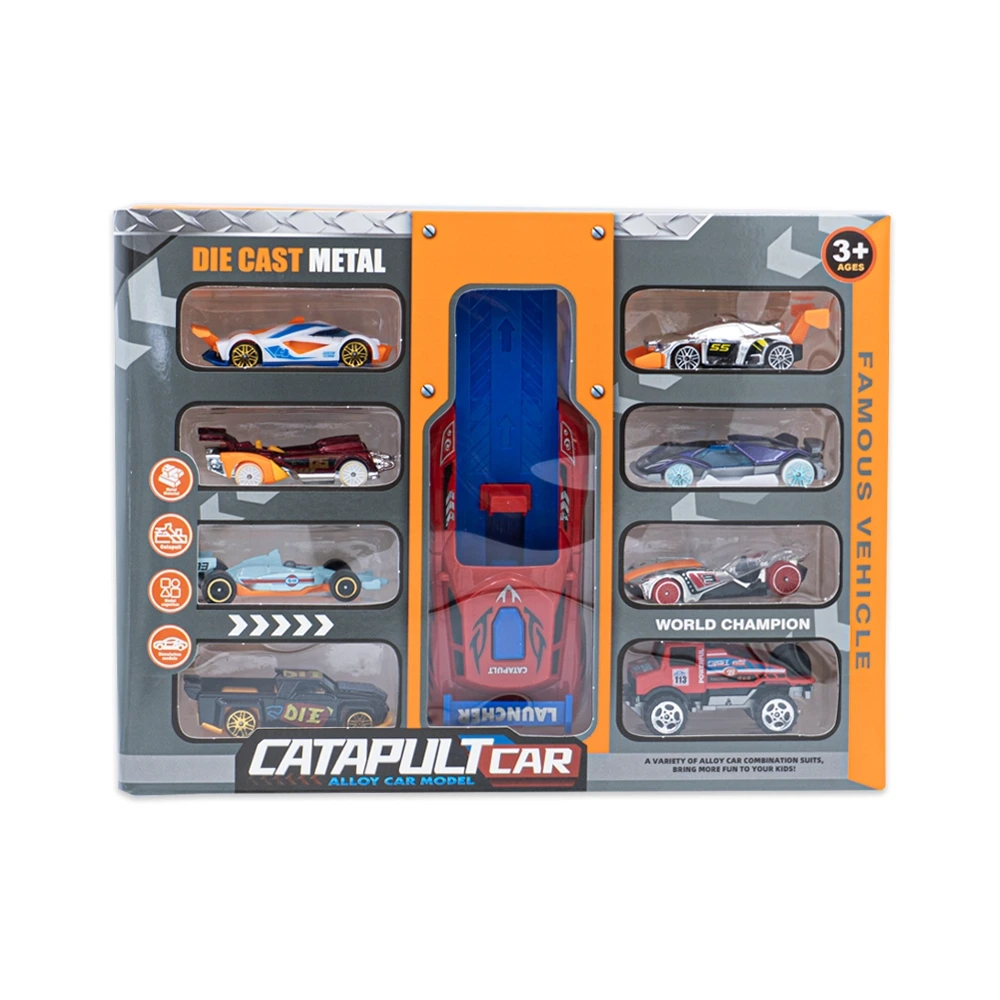 Toy - 922-B1 - Catapult Car Alloy Car Model Set - მანქანების ნაკრები pg-85332 