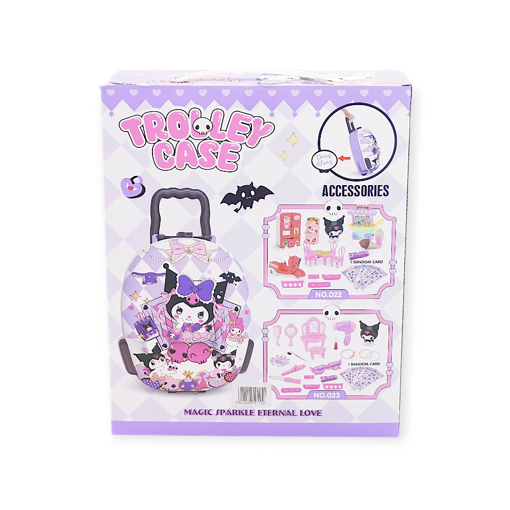Toy Set - 022 -Kuromi - სათამაშო ჩემოდანი + ასაწყობი კუბიკები pg-85544 