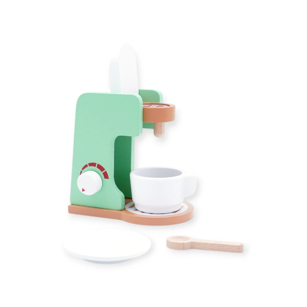 OKOK - Wooden Toy - D9143-17 - Coffee Machine - ხის სათამაშო - ყავის აპარატი pg-85583 