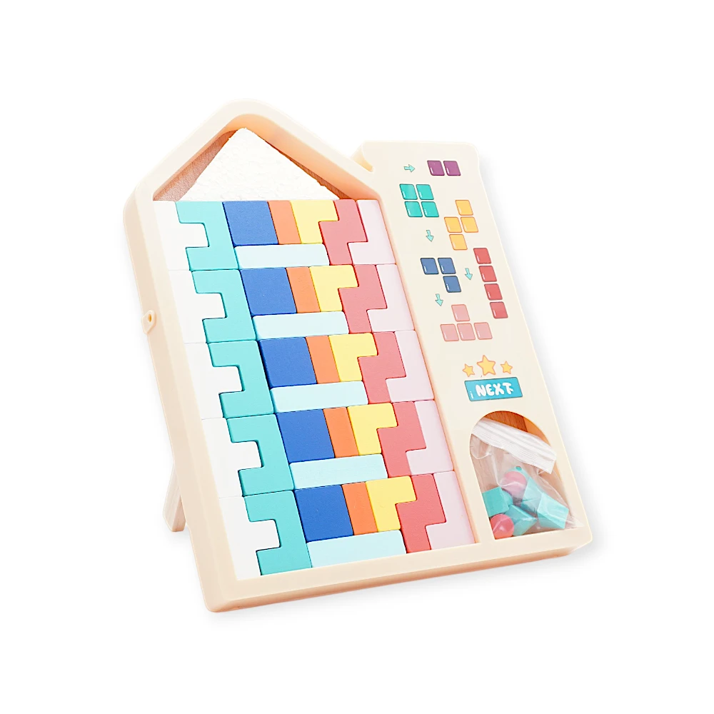 Wooden Toy - D9143-28 - Tetris - ხის სათამაშო - ტეტრისი pg-85594 