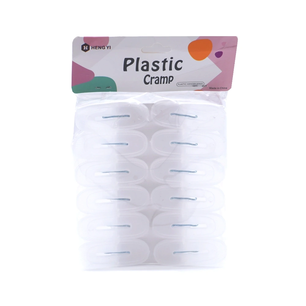 Heng Yi - 1276 - Clothes Clips- პლასტმასის ტანსაცმლის დამჭერი pg-85635color გამჭივალე 