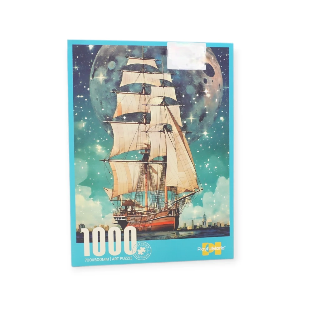 PlayfulMario - 88825 - Sailboat Under the Stars - Art Puzzle - პაზლი - იალქანი 700x500mm 1000 ცალიანი pg-85671 