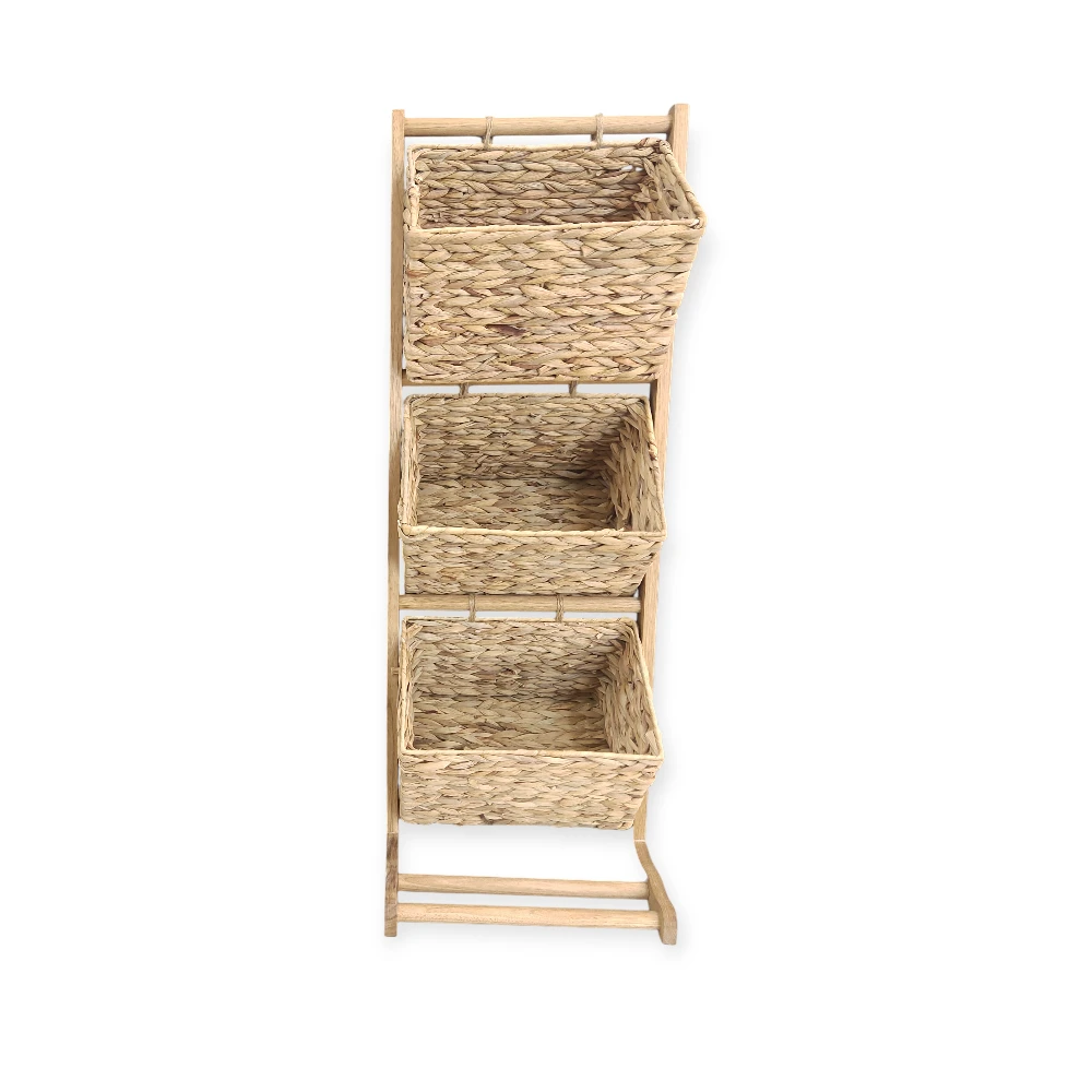 Wicker Tray - 9304-54 - with 3 sections - მოწნული სათავსო 3 განყოფილებით pg-85697 