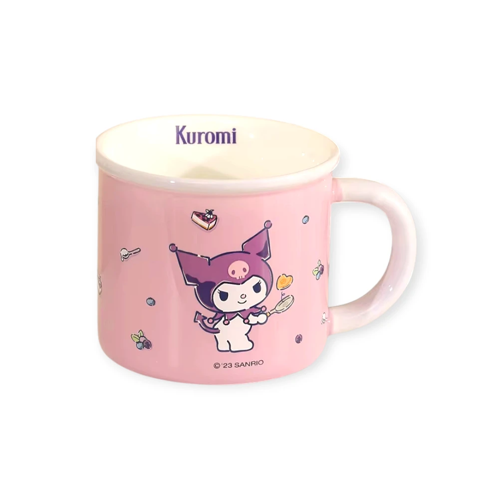 Ceramic Mug - 8502-1 - Kuromi - კერამიკული ჭიქა - კურომი pg-85765color ვარდისფერი 