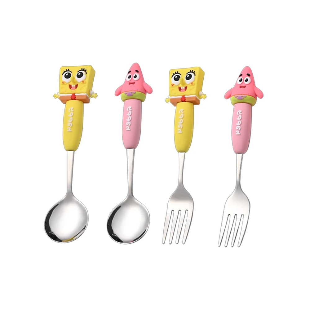 Sponge Bob - AYYYS24-010 - Spoon and Fork Set - საბავშვო კოვზისა და ჩანგლის ნაკრები pg-85785 