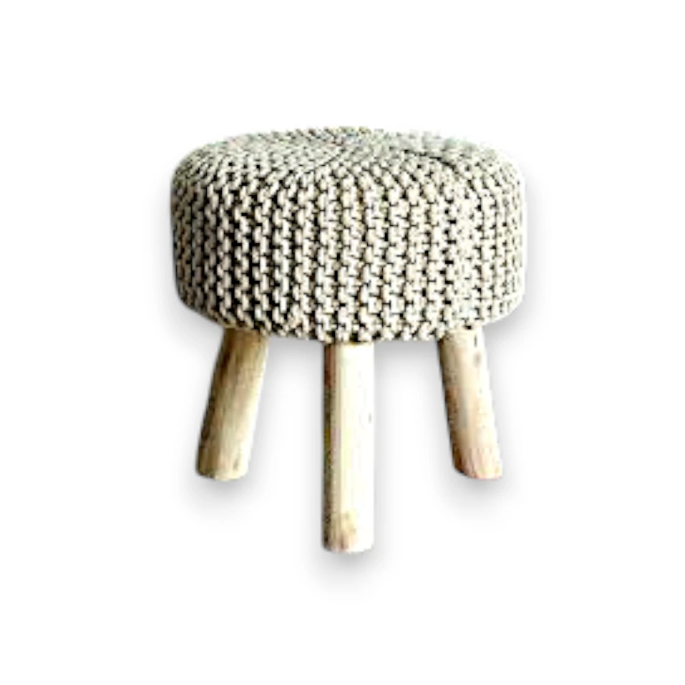 Modern Cute Stools - 9304-63 - სამფეხა დაბალი სკამი, 32x17/43 სმ pg-85844color ბეჟი 