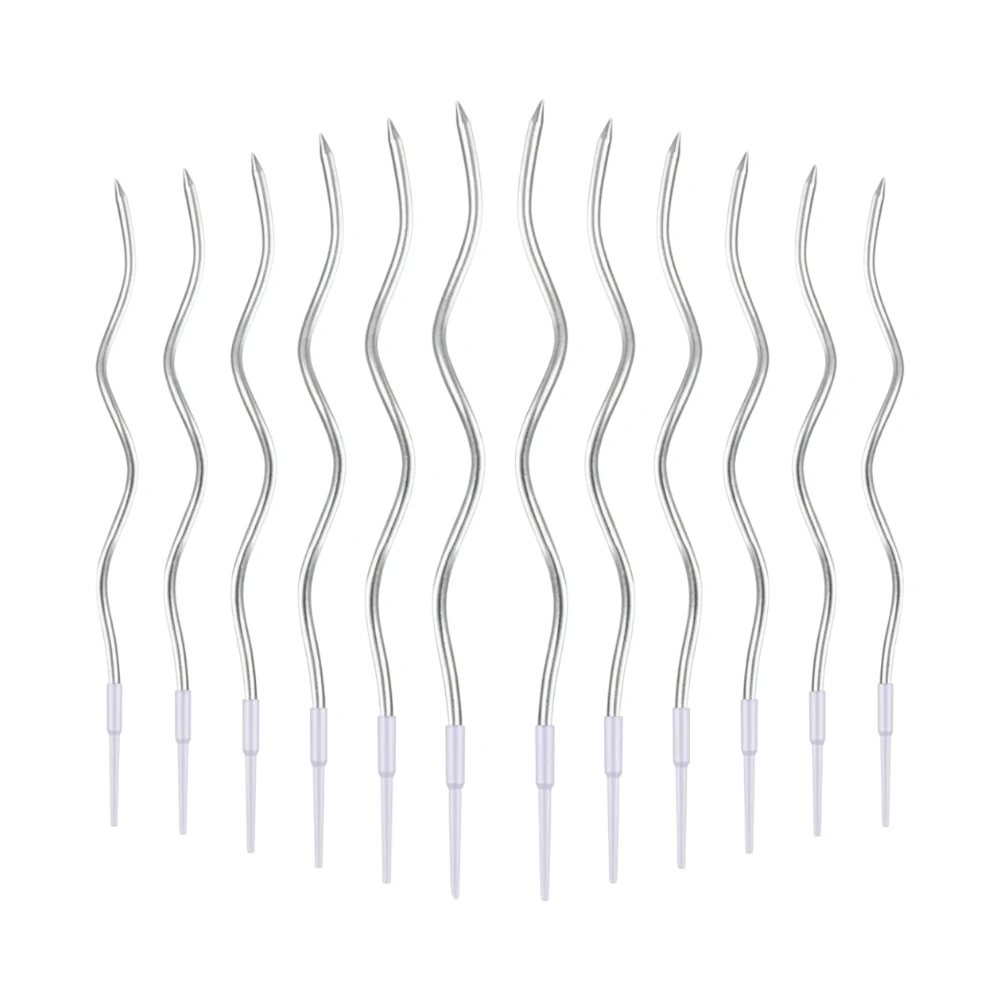 სადღესასწაულო სანთელი, ვერცხლისფერი (დაგრეხილი) - R44-silver - Festive Candle pg-85879color ვერცხლისფერი 