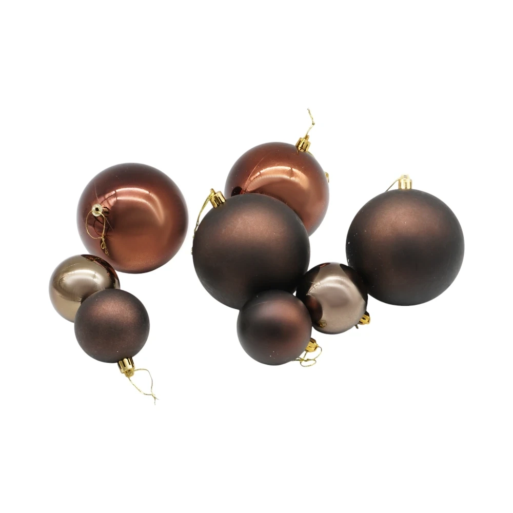 Christmas Tree Decoration - XOX-LR6012/1012AB-80 - ნაძვისხის სათამაშო ბურთები pg-86002color ყავისფერი 