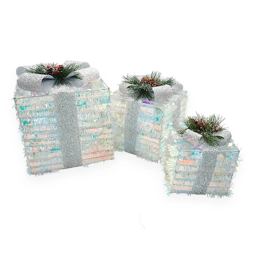 Christmas Box - 0019 - Decoration with lighting - საშობაო დეკორაცია, (ყუთი) განათებით pg-86023 