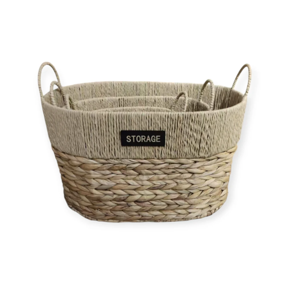 Woven storage basket - 9304-42 - მოწნული სათავსო კალათა pg-86051 