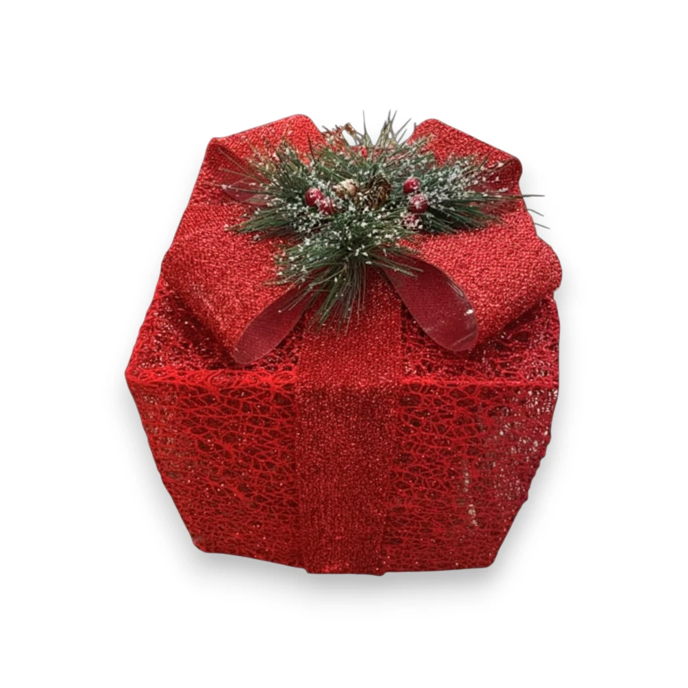 Christmas Box - DY250873 - Decoration with lighting - საშობაო დეკორაცია, ყუთი განათებით pg-16259 