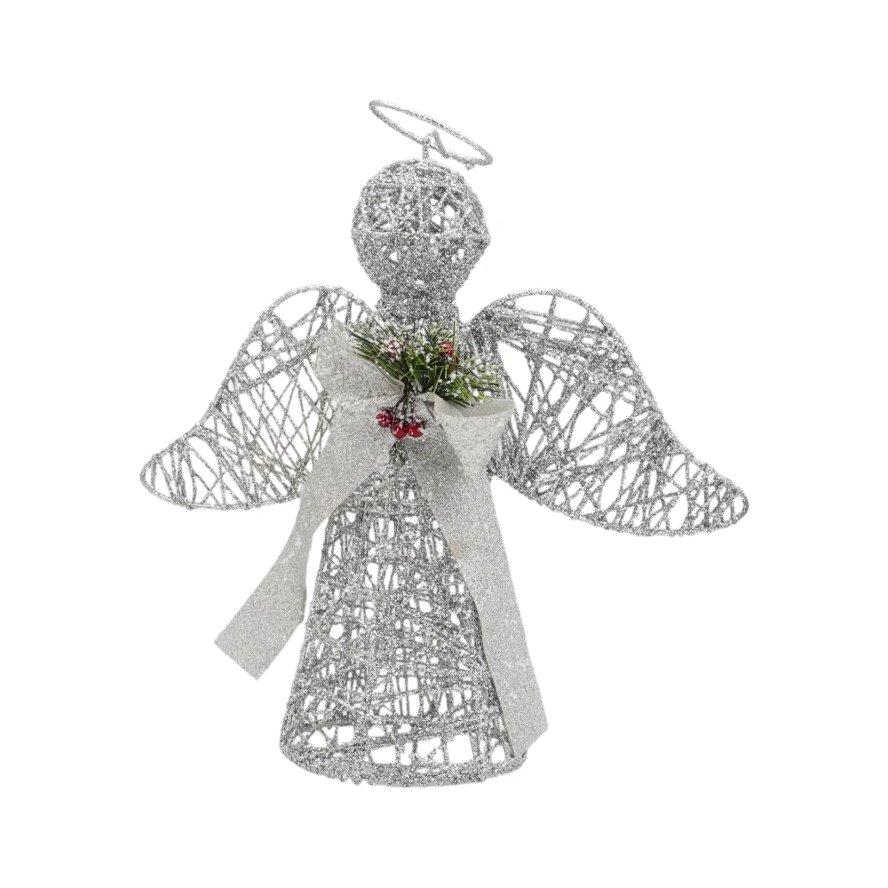 Cristmas Decoration - FY-240585(40cm) - Angel - საშობაო დეკორაცია - ანგელოზი pg-16265color ვერცხლისფერი 