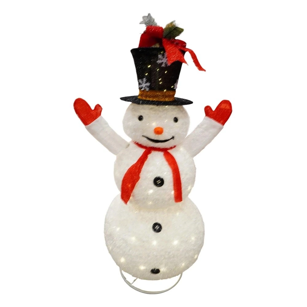 Christmas Decoration - XR-1(1.2m) - Snowman - საშობაო დეკორაცია თოვლის კაცი pg-16274color თეთრი 
