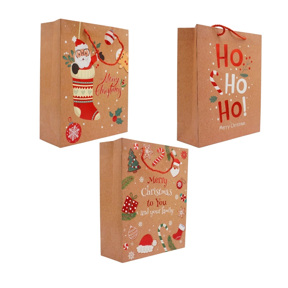 Gift Wrapping - xbag-9164M - Paper Bag - სასაჩუქრე საახალწლო მუყაოს ჩანთა pg-16299 