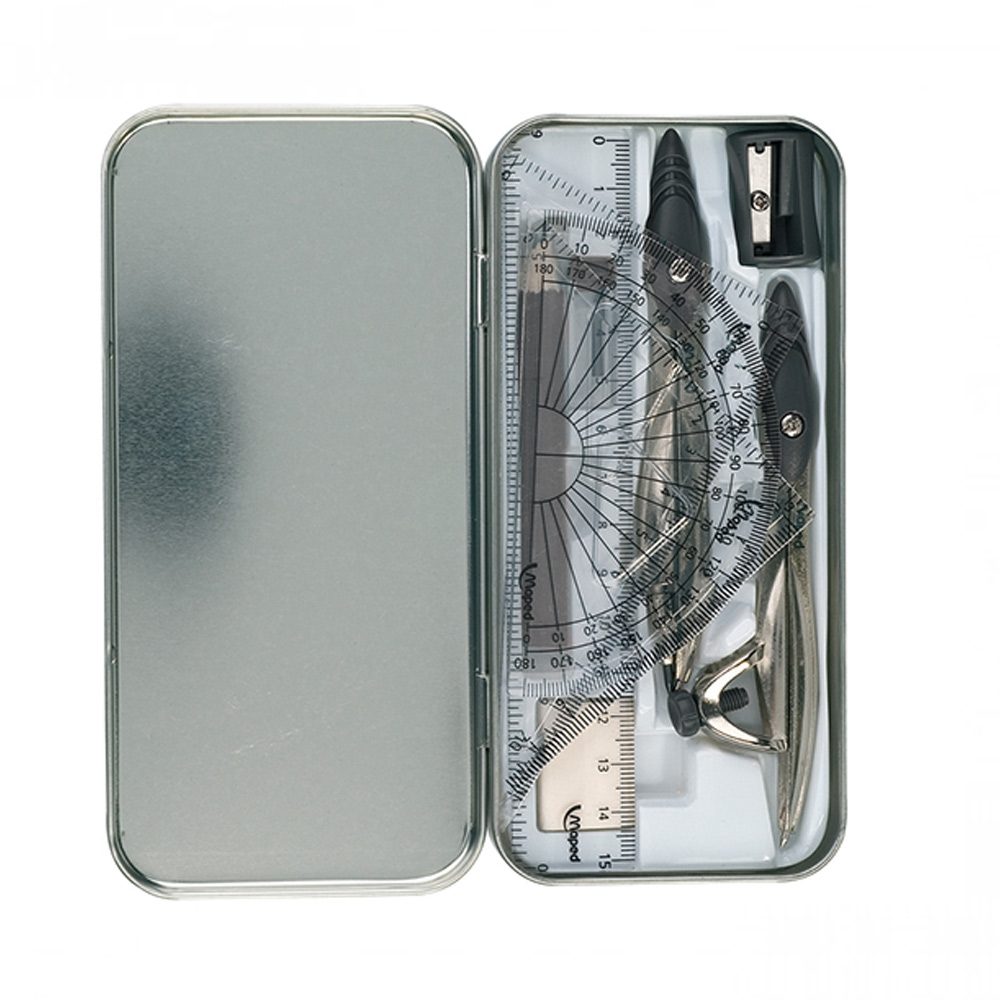 ნაკრები ხაზვისთივს, Maped - 119409 , ფარგალი + სახაზავები pg-03332 